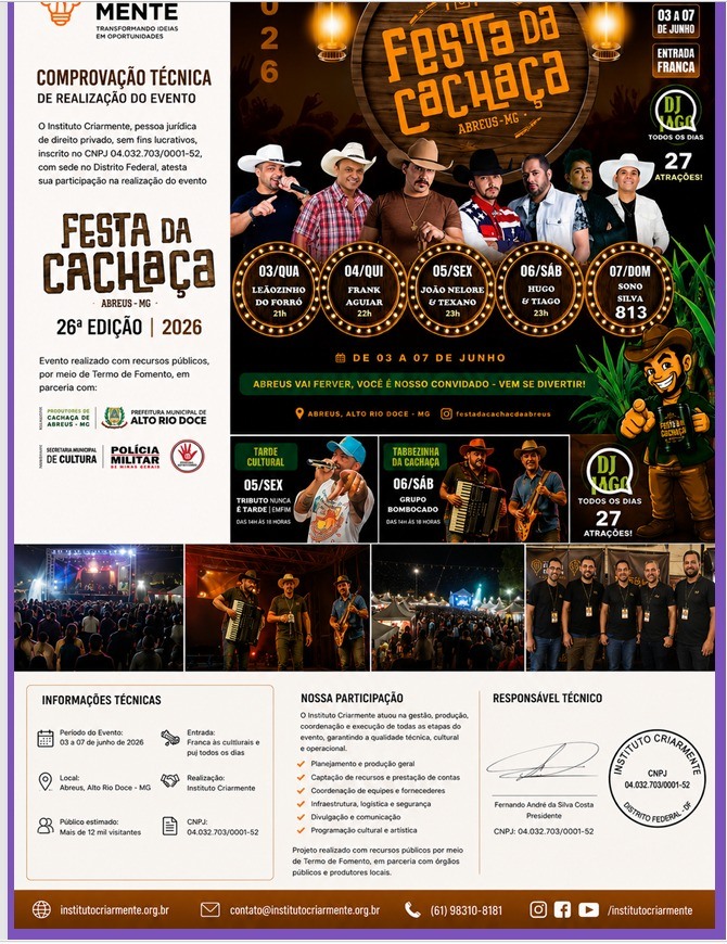 Projeto Festa da Cachaça